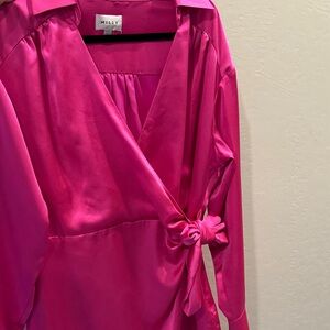 16. Milly Pink Wrap Dress